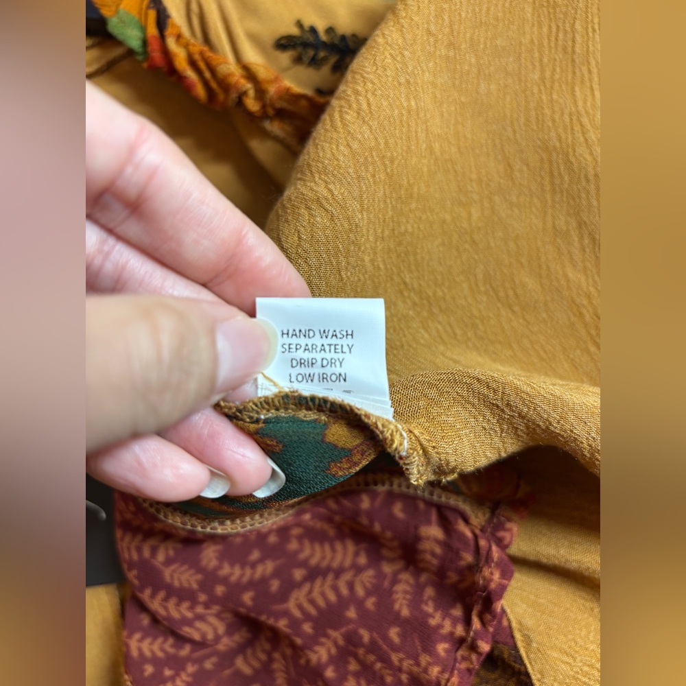 Young Threads Rustic Bohemian Patchwork Shrug Kim… - image 6